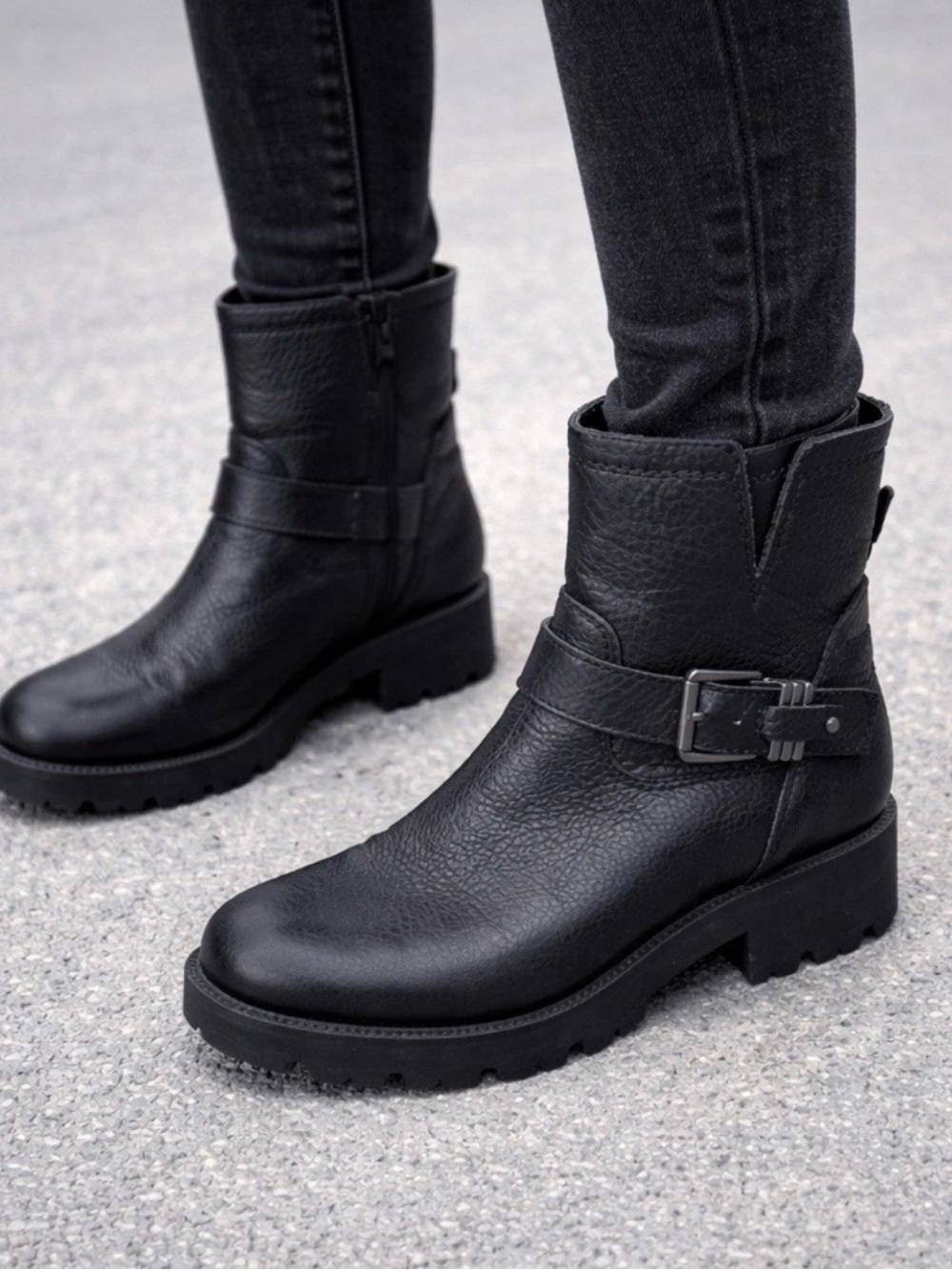 Zodiac US Women's 7.5 M Grayson Black Boot Pure Leather New